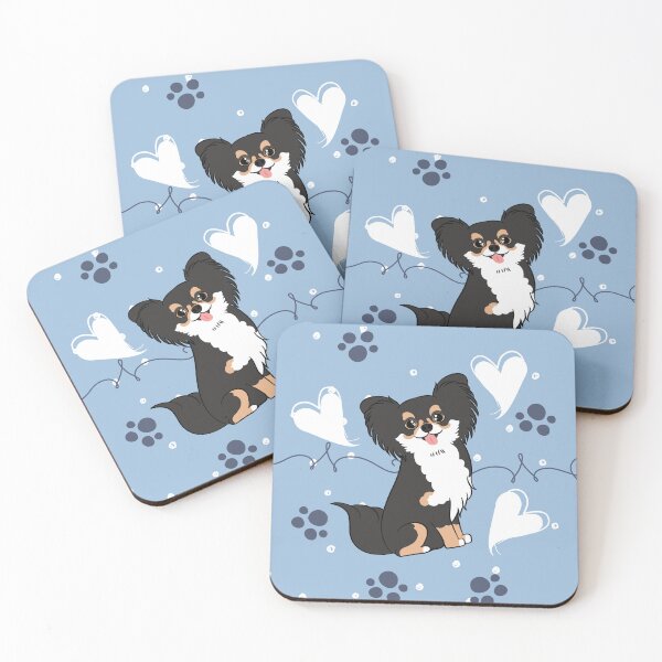 Item preview, LOVE Long Haired Black Tricolor Chihuahua 2 designed and sold by Lulupainting.