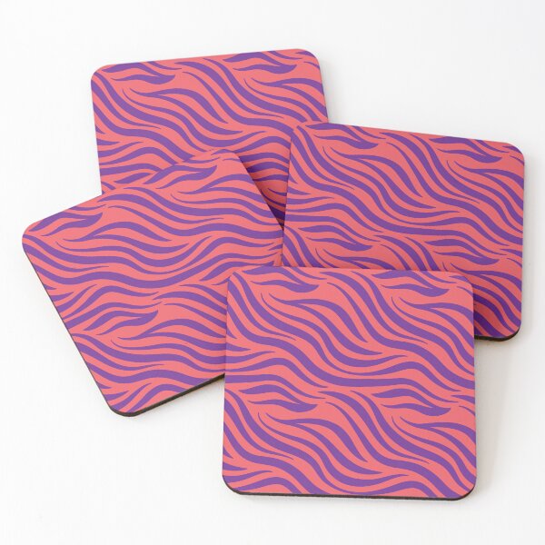 Item preview, Cool  purple and coral Zibra pattern color   designed and sold by diixtarshop.