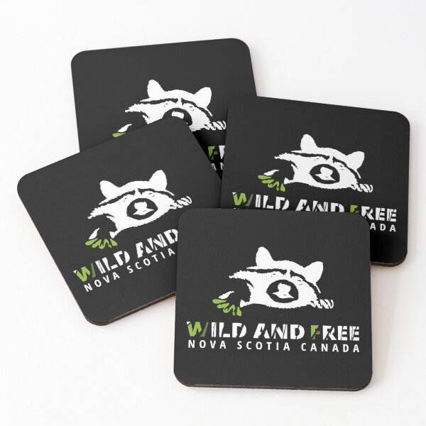 Item preview, GOWILD Life - WILD & FREE Raccoon white designed and sold by GOWILDstyle.