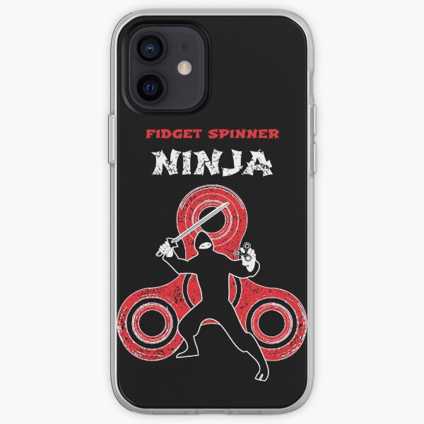 Fidget Spinner Ninja Black iPhone Soft Case