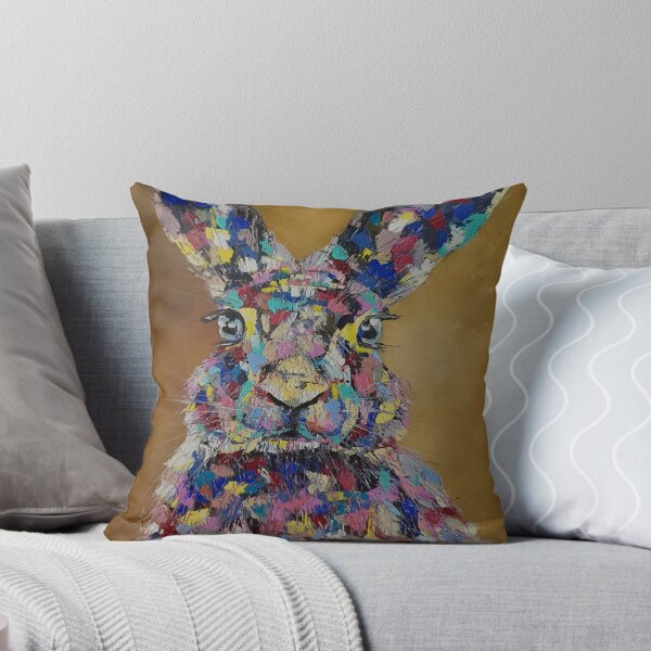 Item preview, Bunny, Pop Art, oil painting by Marina Daniluka designed and sold by MariDaniArt.