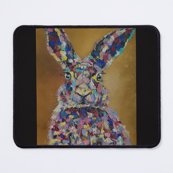 Item preview, Bunny, Pop Art, oil painting by Marina Daniluka designed and sold by MariDaniArt.