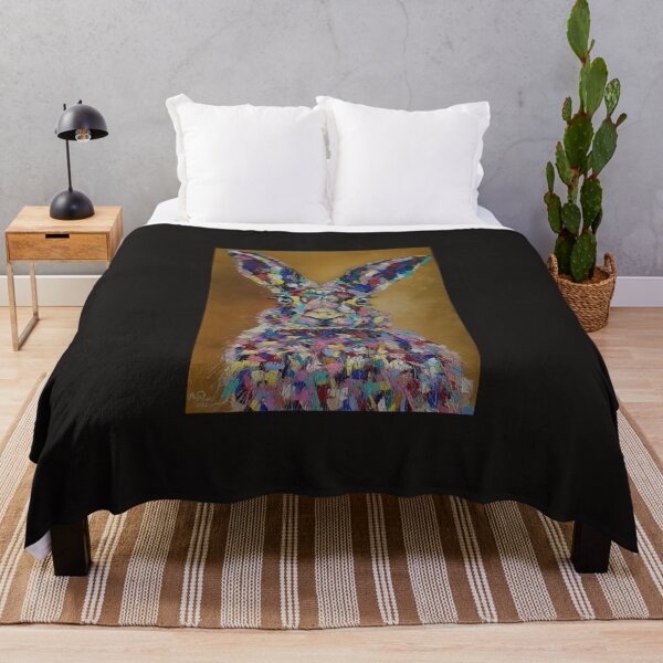 Item preview, Bunny, Pop Art, oil painting by Marina Daniluka designed and sold by MariDaniArt.