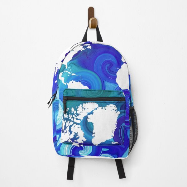 Item preview, Blue World Map Design 267 designed and sold by artbylucie.