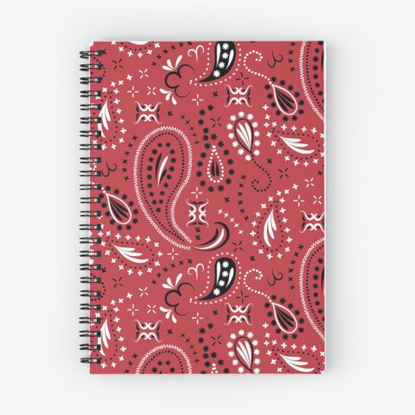 Item preview, Red and black paisley bandana pattern designed and sold by Fenix2.
