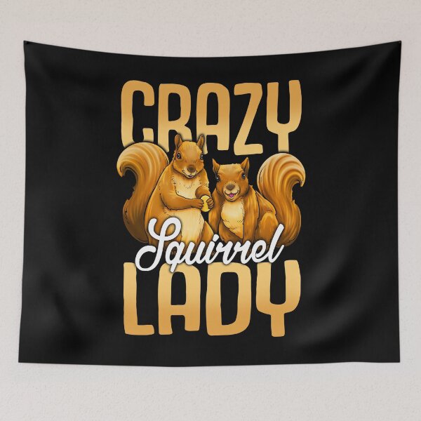 Item preview, Crazy Squirrel Lady designed and sold by Delightfully Cynical.