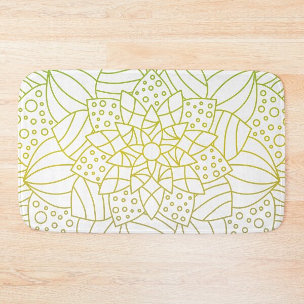 Item preview, Mandala Subtle Abstract Lithromantic Pride Flag Green Lotus designed and sold by cashewdays.