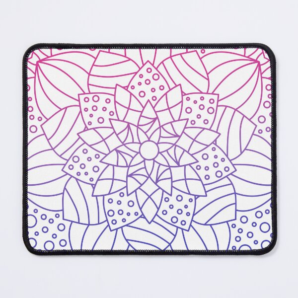 Item preview, Mandala Subtle Abstract Bi Pride Flag Purple Lotus designed and sold by cashewdays.