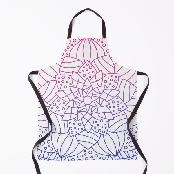 Item preview, Mandala Subtle Abstract Bi Pride Flag Purple Lotus designed and sold by cashewdays.