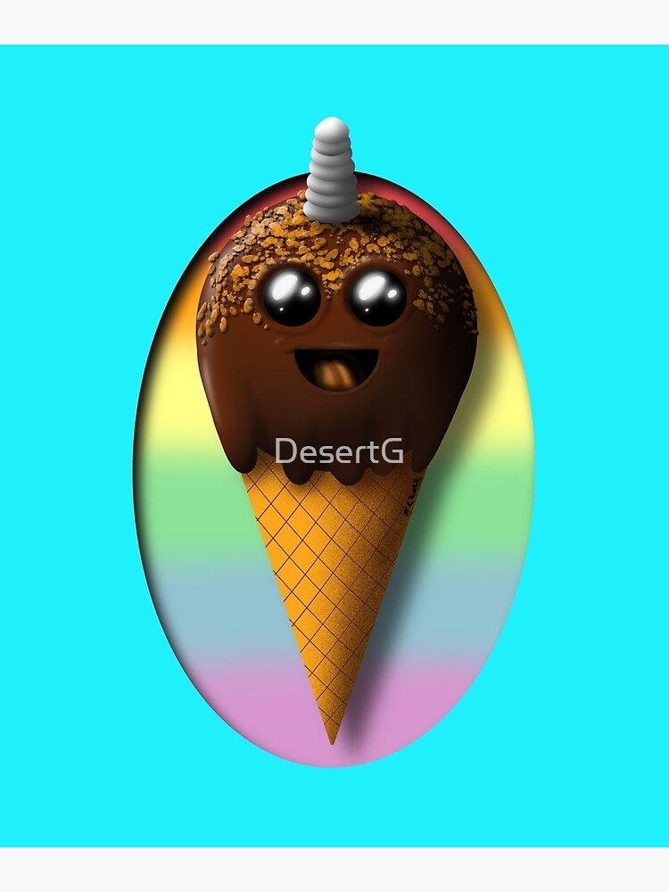 "Unicorn Ice Cream" Poster for Sale by DesertG Redbubble