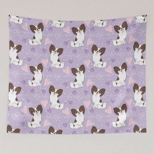 Item preview, LOVE Long Haired Chocolate White Chihuahua  designed and sold by Lulupainting.