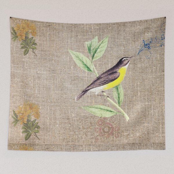Item preview, Yellow Breasted Bird on Canvas Design designed and sold by MaxnGeorge.