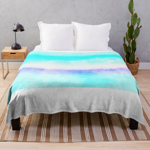 Item preview, STYLISH PAINT BLUE CYAN WHITE MARINE AQUA BLOCKISM. designed and sold by Ralek.