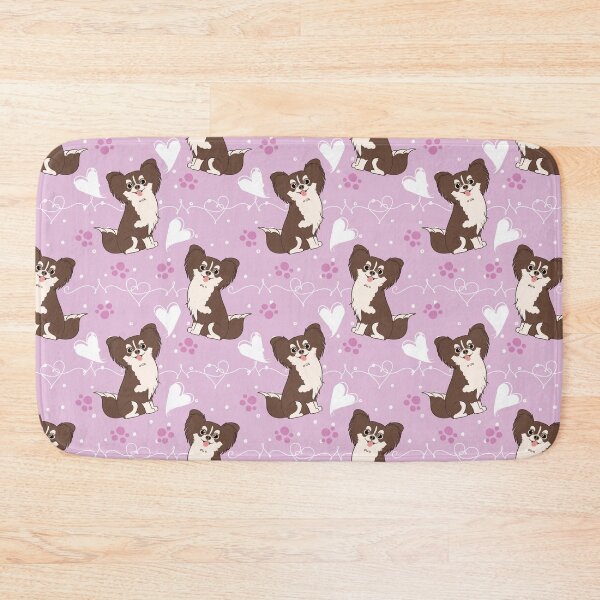 Item preview, LOVE Long Haired Chocolate White Chihuahua 2 designed and sold by Lulupainting.
