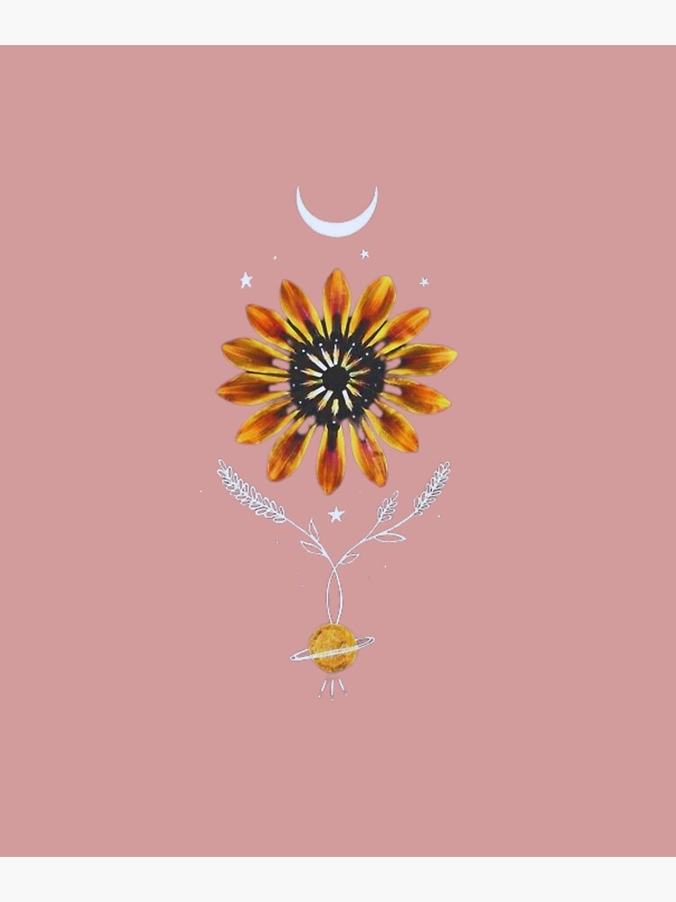 "sunflower and moon" Poster for Sale by ibrahimDesign Redbubble
