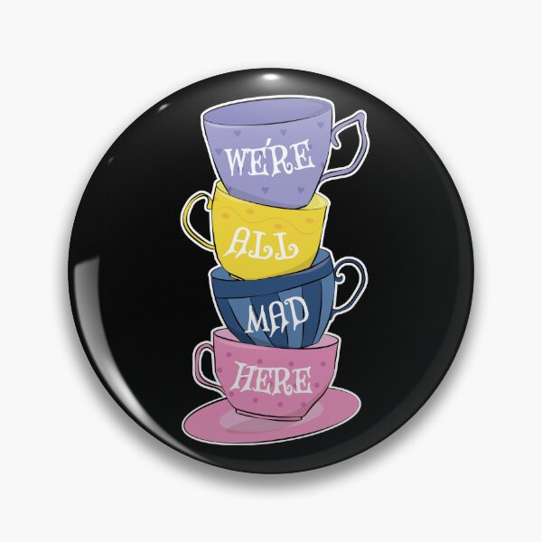Item preview, We're All Mad Here - Mad Tea Party Cups - Alice in Wonderland designed and sold by TheInkElephant.