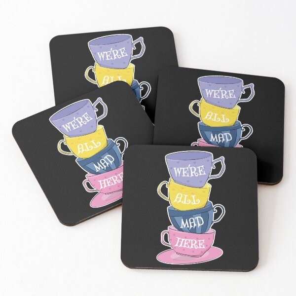 Item preview, We're All Mad Here - Mad Tea Party Cups - Alice in Wonderland designed and sold by TheInkElephant.