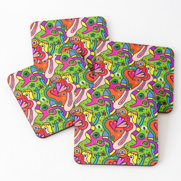 Item preview, Funny Colorful Cubist Abstract Art designed and sold by Aurorapod.