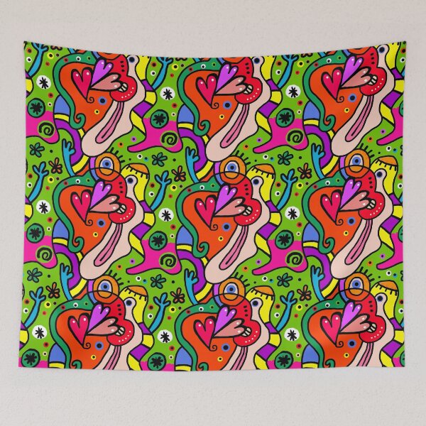 Item preview, Funny Colorful Cubist Abstract Art designed and sold by Aurorapod.