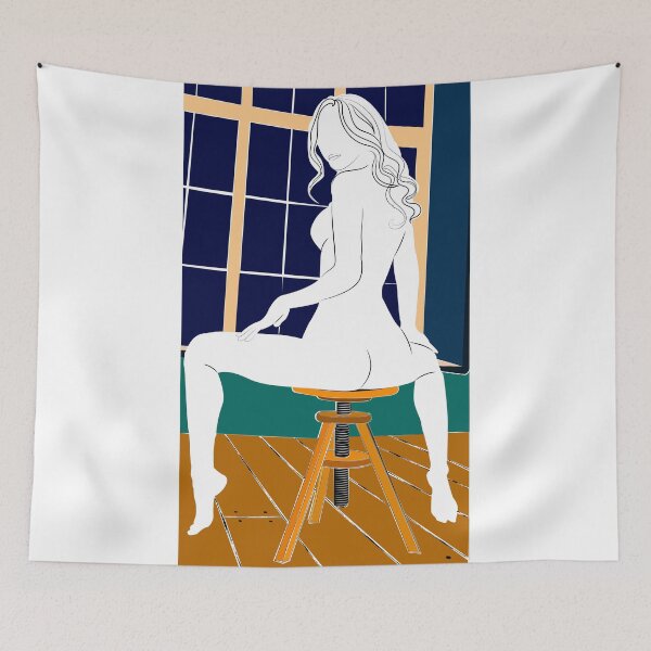 Item preview,  Girl naked on a chair in a room in front of a window. designed and sold by Ihor Ivanov.