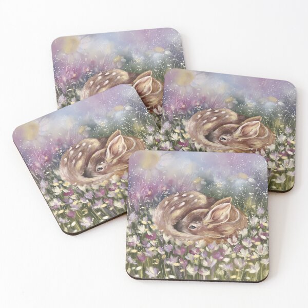 Item preview, Deer in flowers  designed and sold by aljaziartist.