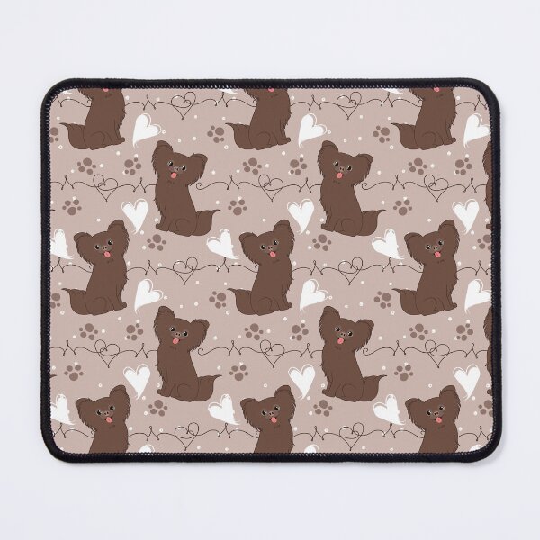 Item preview, LOVE Long Haired Chocolate Chihuahua designed and sold by Lulupainting.