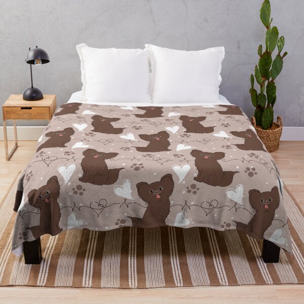 Item preview, LOVE Long Haired Chocolate Chihuahua designed and sold by Lulupainting.