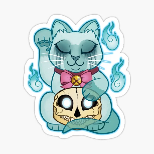 Maneki-Neko: Ghost Sticker