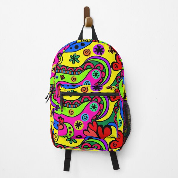 Item preview, Funny Colorful Modern Art Abstract Hearts and Flowers designed and sold by Aurorapod.