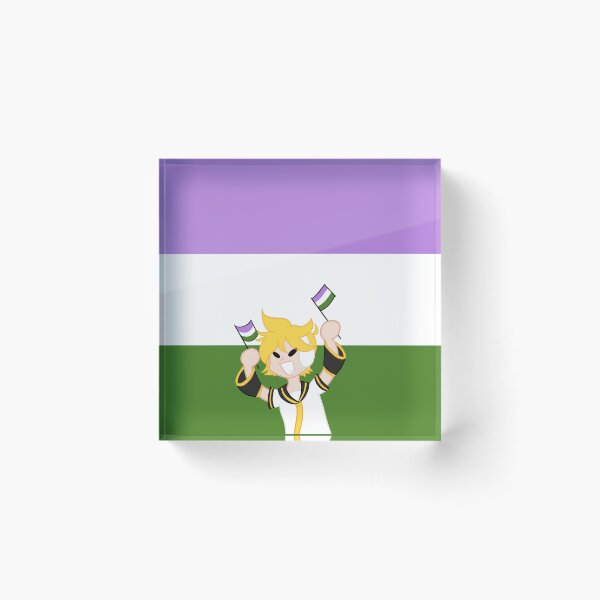 Item preview, Genderqueer Flag Len Kagamine designed and sold by Vee-s-World-111.