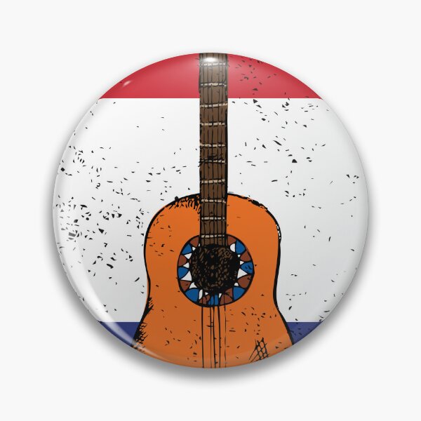 Item preview, Country Music Retro Vintage Guitar Netherlands designed and sold by pretty4u.