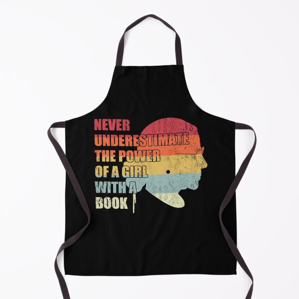 Item preview, Never Underestimate the Power of a Girl with a Book RBG Funny Gift for Reading Enthusiasm Proofreader Literature Lovers designed and sold by Simeon	 Dorelus.