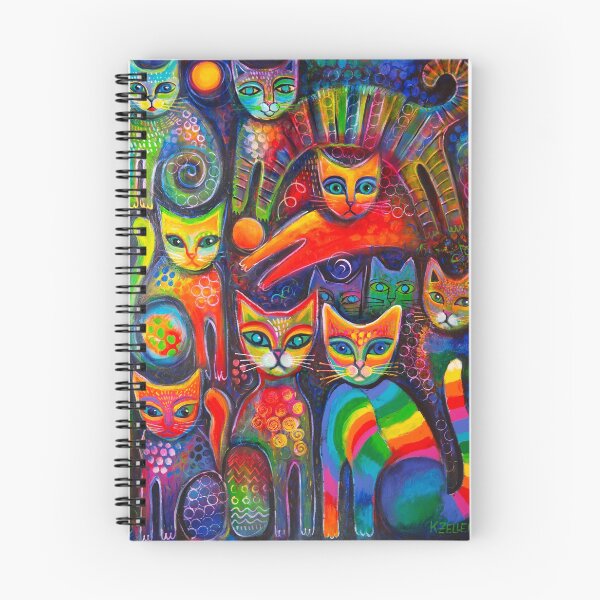 Item preview, Rainbow cats acrylics designed and sold by Karin Zeller.
