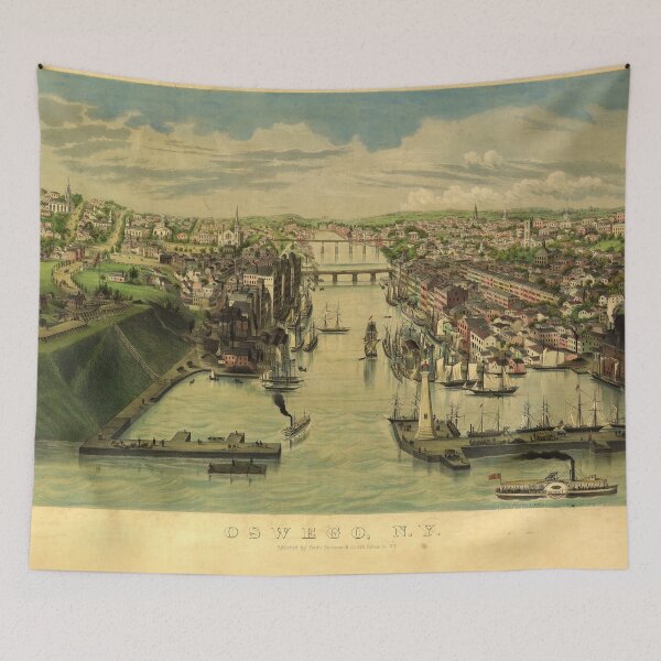 Item preview, Oswego, New York (1855) designed and sold by allhistory.