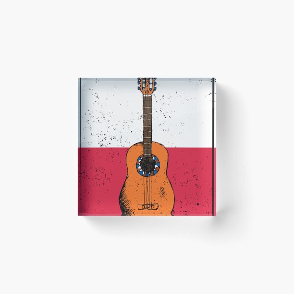 Item preview, Country Music Retro Vintage Guitar Poland designed and sold by pretty4u.