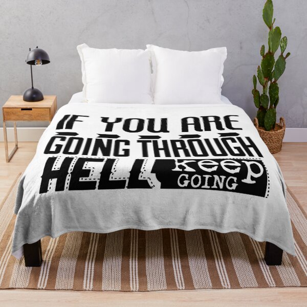 Item preview, If you're going through hell keep going designed and sold by TheFoolsGallery.