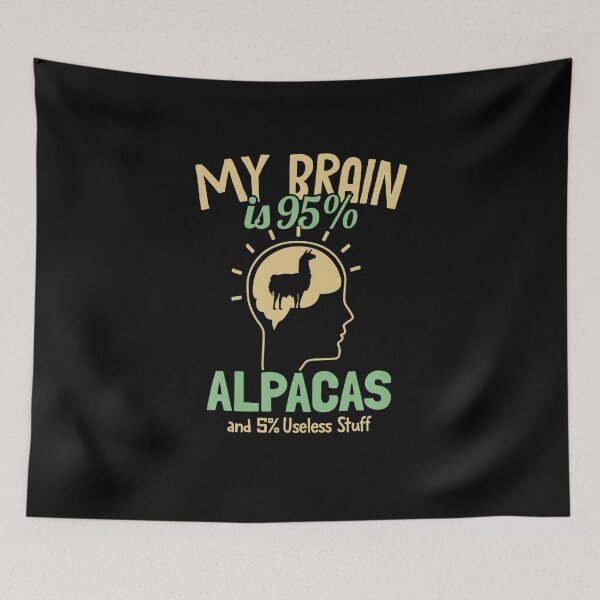 Item preview, My Brain is 95 Alpacas Guanaco Llama Vicuna Breeder Alpaca designed and sold by JesperDogan.