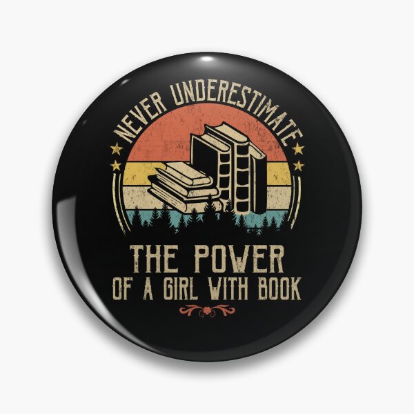Item preview, Never Underestimate The Power Of A Girl With A Book Vintage designed and sold by Simeon	 Dorelus.