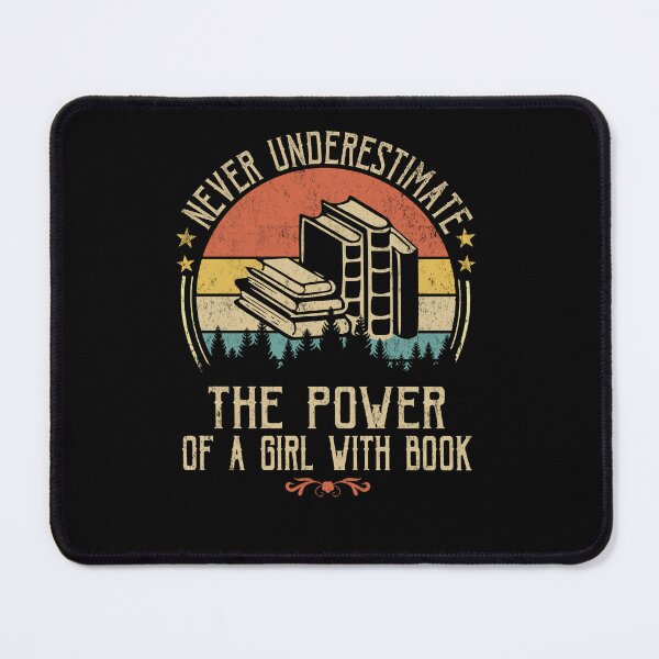 Item preview, Never Underestimate The Power Of A Girl With A Book Vintage designed and sold by Simeon Dorelus.