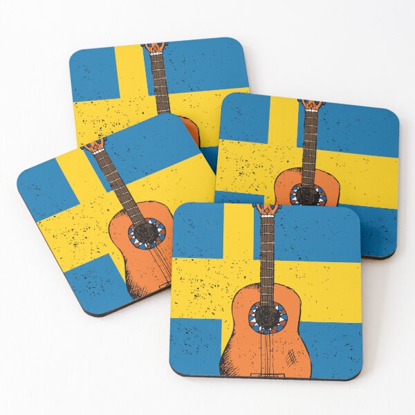 Item preview, Country Music Retro Vintage Guitar Sweden designed and sold by pretty4u.