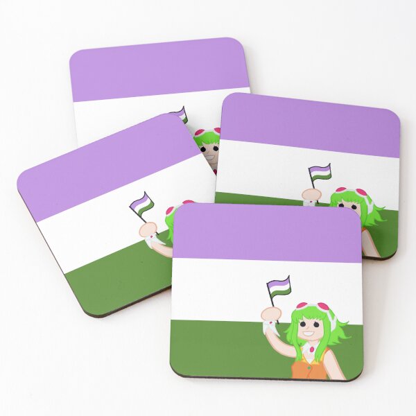 Item preview, Genderqueer Flag Gumi Megpoid designed and sold by Vee-s-World-111.