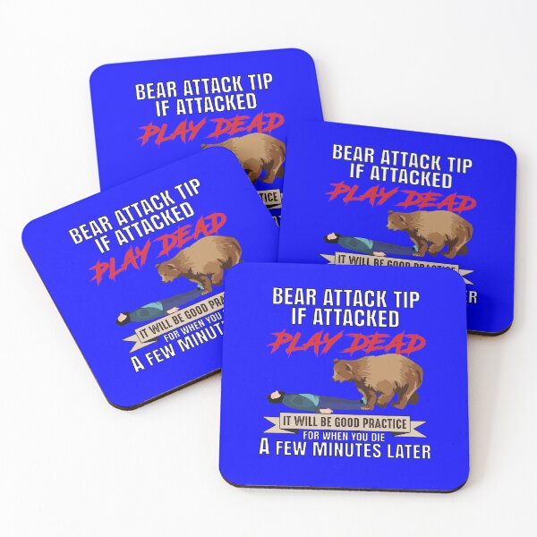 Item preview, Camping Camper Bear Attack Tip If Attacked Play Dead designed and sold by fantasticdesign.