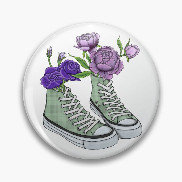 Item preview, Eustoma & Peony Shoes designed and sold by SpaceWuff.