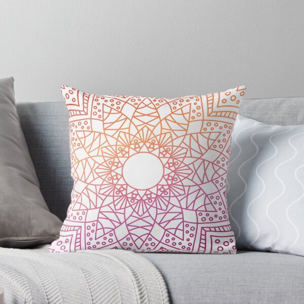 Item preview, Mandala Subtle Abstract Lesbian Pride Flag Orange Pink designed and sold by cashewdays.