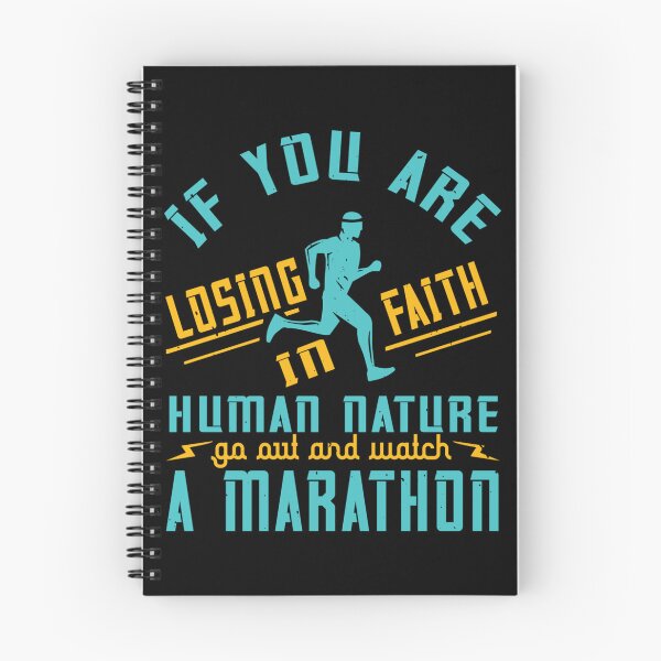 Item preview, If You Are Losing Faith In Human Nature Go Out And Watch A Marathonpng Sticker designed and sold by laureljusjv.