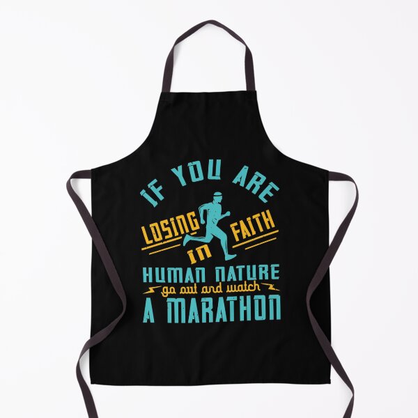 Item preview, If You Are Losing Faith In Human Nature Go Out And Watch A Marathonpng Sticker designed and sold by laureljusjv.