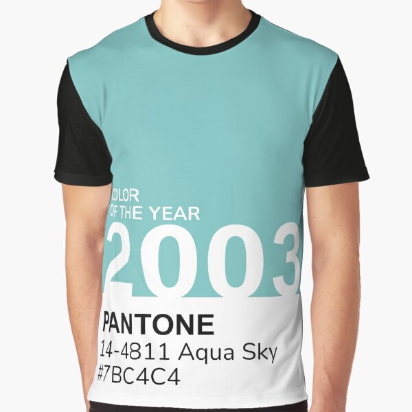 Color of the Year 2003 Aqua Sky 14-4811 Graphic by fashiontelligent ·  Creative Fabrica