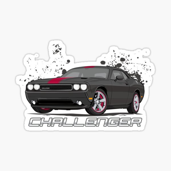 Dodge Challenger Stickers | Redbubble