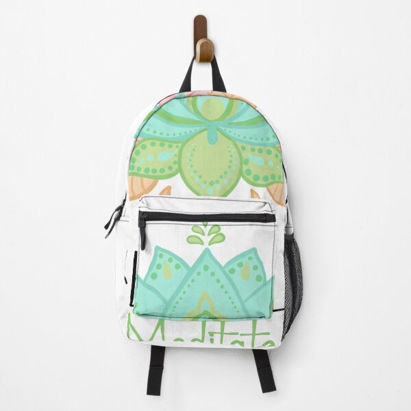 Item preview, Muy meditado, cita de yoga lotos en colores pastel designed and sold by InnaMGraphic.