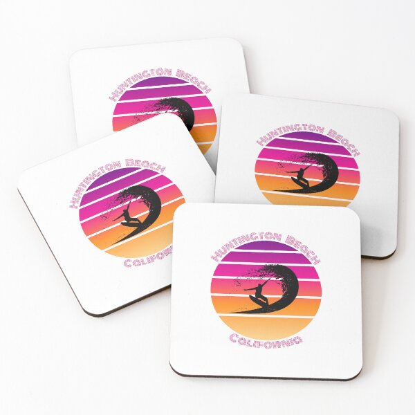 Item preview, Huntington Beach, California Vintage Sunset Surfer designed and sold by HBVinyls.